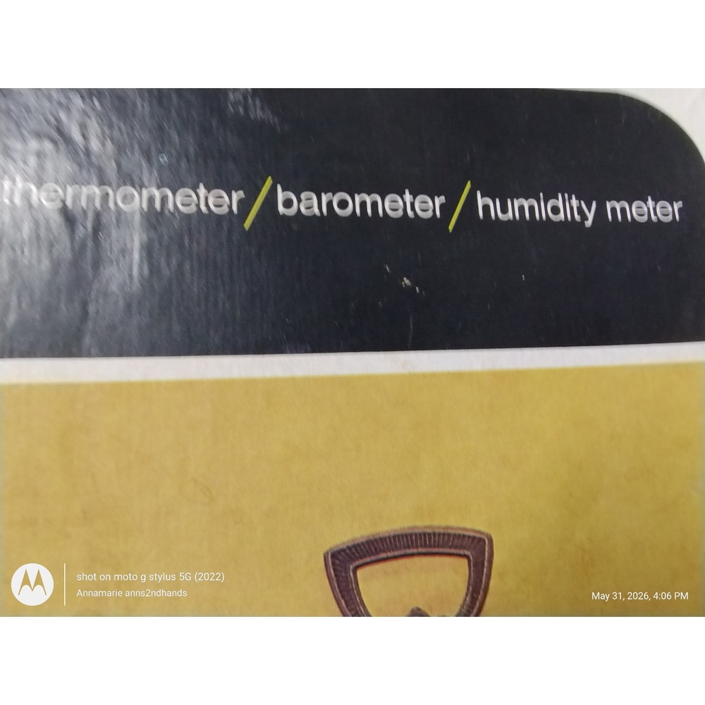 Springfield Manchester Weather Station Thermometer Barometer Hygrometer USA ASIS - Picture 11 of 12